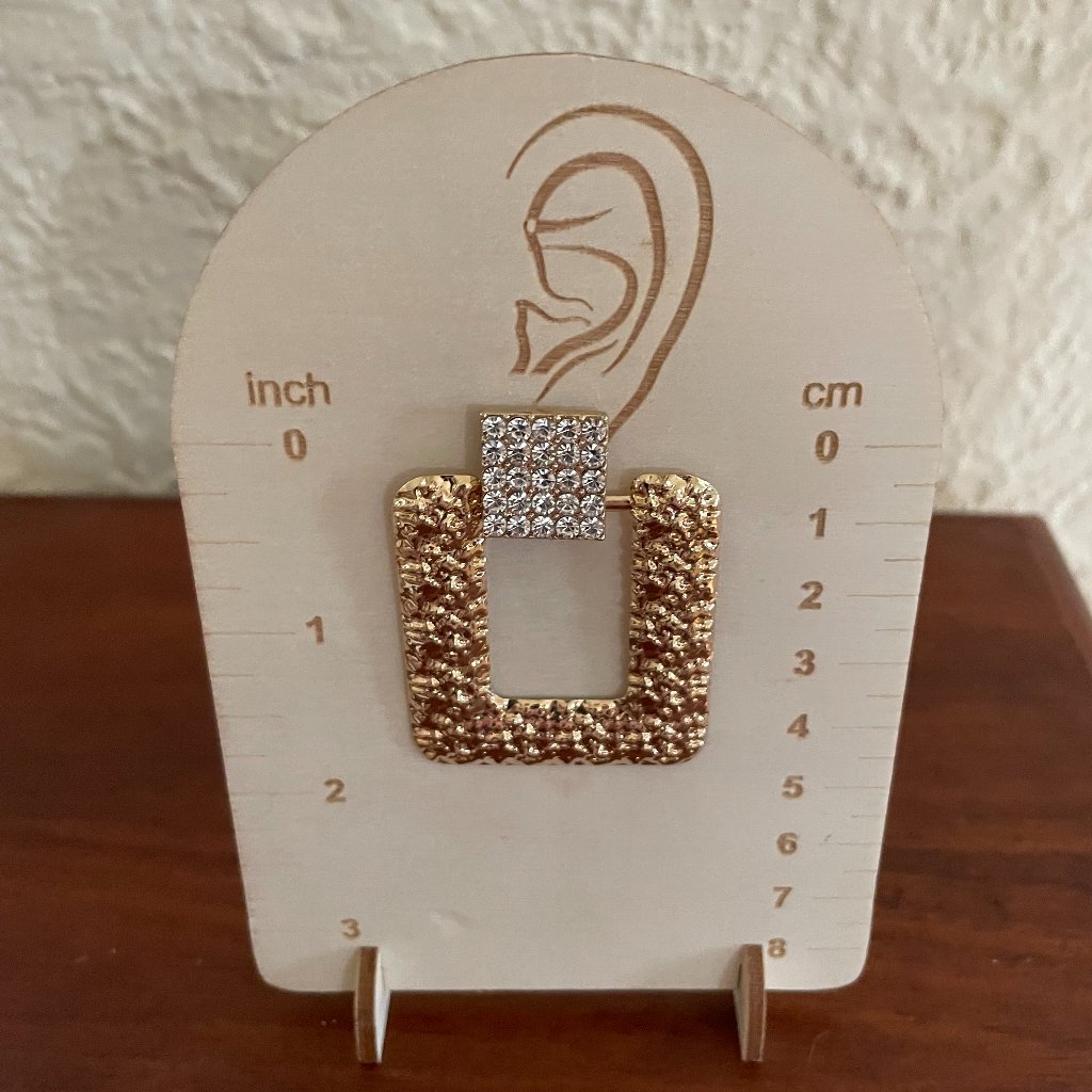 Bundle 3 For $12. D' Bello Gold Tone And Faux Diamond Earrings